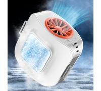 Portable Waist Fan with Icy Cooling Plate, Personal Travel Neck Fan 10000mAh Rechargeable, 13500RPM Strong Airflow Wearable Air Conditioner Body Fans,3 Speeds 2 Refrigeration for Outdoor Camping Beach