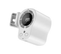 Portable Waist Hanging Fan Rechargeable Cooling with LED Digital Display for Outdoor Working, Hiking, Fishing Travel Cooling