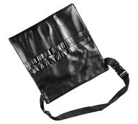 Portable Waist Pack for Makeup Tools with 22 Compartments PU Leather Storage Pouches Cosmetic Brush Holder for Travel