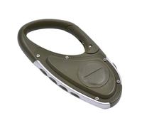 Portable walking altimeter - Professional premium multifunctional altimeter device with integrated thermometer system unit, hiking equipment Carabiner altimeter | Bergen Kliffen Afgro