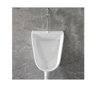 Portable Wall Mounted Urinal for Men,Waterless Diverter with Hose for Outdoor Use Ideal for Garage Car Travel Temporary Toilets Sanitary Urinal(Wei,With flush valve)