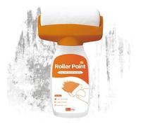 Portable Wall Paint Tool, Small Roller Brush Wall Repair Tool, f-AST-Drying and Water-Based White Paint for Wall, Paint Brushe for Wall Patch Repair, Easy to Apply (500g,White)