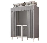 Portable Wardrobe Closet Foldable Covered Garment Rack for Hanging Clothes Freestanding Armoire Clothing Storage Organizer