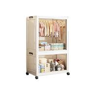 Portable Wardrobe Closet Foldable Plastic Armoire Freestanding Storage Solution for Bedroom Large Capacity Cloakroom Space Saving Design