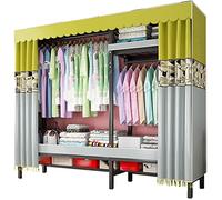 Portable Wardrobe nizer, Sturdy Metal Shelves for Bedroom, Creative Open Design, 180x101x50cm Clothes Rack, Space-Saving Sto Solut.