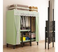 Portable Wardrobe with 2 Hanging Rails 150x50x172cm Space Saving Clothes Storage nizer for Bedroom & Living Room Shelves for Easy Access & Neat nization