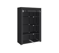 Portable Wardrobe with Fabric Cover, Black