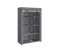 Portable Wardrobe with Fabric Cover, Grey