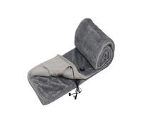Portable Warm Mini Throw Shawl with Button Design Foldable Camping Blanket for Winter Home Use (B, 150x80)
