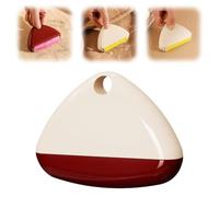 Portable Washable Lint Roller, 2026 New Reusable Sticky Triangular Washable Lints Rollers, Pet Hair Remover for Clothes, Furniture, Dog Cat Hair (Cream White)