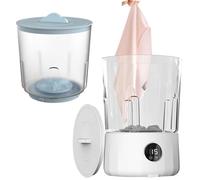Portable Washer, Camping Washing Machine Small Washer, 3 Modes Cleaner with 2 Buckets for Dorm Apartment Travel Outdoor Cleaning Baby Clothes Socks Panties