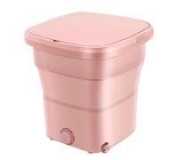 Portable Washer Folding Washing Machine 2-3 Minute Timer Fast Dehydration Special Machine for Underwear Washing Lazy Sock Washing Artifact(Pinks)