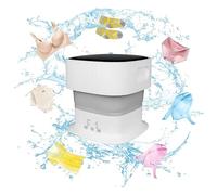 Portable Washer Machine, Foldable Washing Machine with Spin Dryer 9L with Blue light and Silver Ion Design Small Washer Machine Portable for Camping,Underwear,Personal