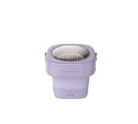 Portable Washer, Mini Washing Machine For Underwear Socks Clothes Towel Ozone Sterilization Automatic Heating 6L,for Camping Dorms Apartments(PURPLE)