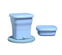 Portable Washer, Multi Functional Portable Folding Washing Machine, Safe And Easy To Store, Dormitory Small,for Camping Dorms Apartments(Sky blue)