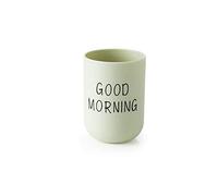 Portable Washing Cup, Travel Reusable Plastic Coffee Mug Toothbrush Holder Storage Drinking for Juice Milk Cup Bathroom Supplies(Green)