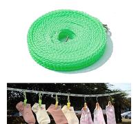Portable Washing Line Rotary Camping Travel Clothes Line,Blue Windproof Clothesline Outdoor
