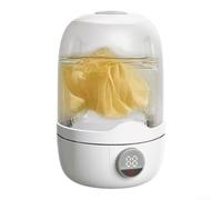 Portable Washing Machine 1.1L MiniWasher with 2000mAh | USB-C Rechargeable Portable Travel Laundry for Socks Underwear Baby Clothes, 2 Modes White