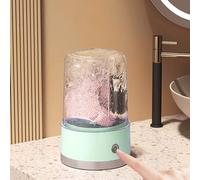 Portable Washing Machine,1.5L Mini Washer with Deep Cleaning,Automatic Travel Washer for Baby Clothes Underwear for Hotel Dormitories (Green)