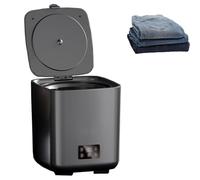 Portable Washing Machine, 10L Mini Washer Machine with Drain pipe and water inlet pipe,4 Cleaning Modes, for Socks, Underwear, RV, and Camping