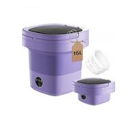 Portable Washing Machine, 11L Mini Washer for Apartments, RV & Travel | Folding Clothes Washer with Spin Basket & 3 Modes | Compact Washing Machine for Underwear, Baby Laundry & Small Loads