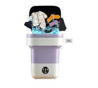 Portable Washing Machine 12L Mini Washing Machine with Spin Dryer Portable Small Washing Machines with 3 Cleaning Modes, Collapsible Underwear-Washing Machines for Baby Clothes, Dorm, Camping, Travel