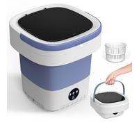 Portable Washing Machine, 12L Upgraded Mini Washing Machine With Spin Basket, Foldable Camping Washing Machine for Underwear, Baby Clothes Socks, Small Washing Machine for Apartments, Dorm,RV, Travel