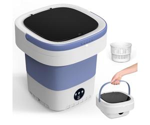 Portable Washing Machine, 12L Upgraded Mini Washing Machine With Spin Basket, Foldable Camping Washing Machine for Underwear, Baby Clothes Socks, Small Washing Machine for Apartments, Dorm,RV, Travel