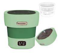 Portable Washing Machine, 15L 2.1kg 2 in 1 Mini Washing Machine and Dryer, Portable Washe, Small Wash Machines with 3 Cleaning Modes for Baby Clothes, Underwear, Camping, RV, Travel, Green