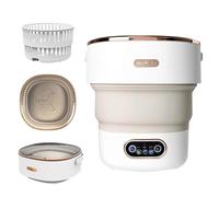 Portable Washing Machine,15L Collapsible Mini Washer with 3 Cleaning Modes Drain Basket Small Foldable Laundry Machine for Travel Camping Dorms RVs Apartments Baby Clothes Underwear Socks Delicates