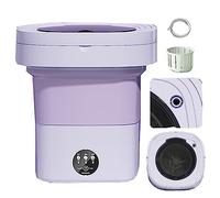 Portable Washing Machine, 15L Large Capacity Mini Foldable Washer for Camping, RV, Travel - Lightweight, Small Spaces, Easy to Carry - Compact Laundry Solution