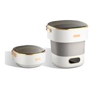 Portable Washing Machine, 16L 2KG Mini Foldable Washer and Spin Dryer With 3 Cleaning Modes, Laundry Machine for Underwear, Baby Clothes, and Small Item, for Camping, RV, Travel, Apartments, Dorm-Grey