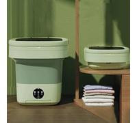 Portable Washing Machine, 2 In 1 Small Washing Machine, Foldable Collapsible Mini Washer and Spin Drying, Cleaning for Underwear, Baby Clothes, Sock, Small Delicates(Green,20L)