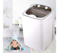 Portable Washing Machine 220V 7KG Total Capacity Single Tub Wash And Spin Dehydration U~V Deep Cleaning Compact,Blue, Brown, Silver,Blue,Brown