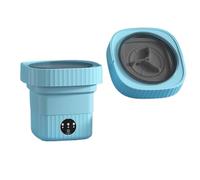 Portable Washing Machine, 6L Folding Portable Washing Machine Big Capacity With Spin Dryer Bucket For Clothes Travel Home Underwear Socks Mini Washer,for Apartments, Homes, and Dorms(Blue)