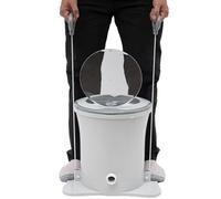 Portable Washing Machine 9L/2.4Gal Foot Operated Dryer Portable Single Tub Dryer Machine Hand-operated Mini Compact Spin Drye Manual Draw Cord Dryer for Home Apartments Dormitories Hotels(White)