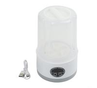 Portable Washing Machine, Cordless Underwear Washer, for Socks, and Panties, Compact Rechargeable Small Laundry Device, Dormitory, and Travel Solution, White Green Purple(White)