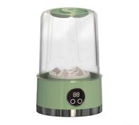 Portable Washing Machine, Cordless Underwear Washer, for Socks, and Panties, Compact Rechargeable Small Laundry Device, Dormitory, and Travel Solution, White Green Purple(Green)