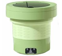 Portable Washing Machine, Foldable for Storage, Easy To Use Without Installation, with Movable Handle, Suitable for Multiple Scenarios (green)