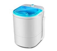 Portable Washing Machine Household Small Single Tube Laundry Machine semi-Automatic Mini Washer and Dryer Combo with 10 Lb Capacity Suitable for Camping Travel Apartment