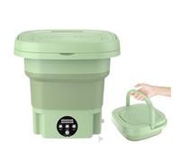 Portable Washing Machine,Mini 12L Foldable Washer and Dryer with 3 Modes Deep Cleaning,Upgraded Small Collapsible Laundry for Travel,Apartments,Dorm,Sutiable for Underwear,Socks or Others (Green)