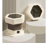 Portable Washing Machine, Mini Foldable Washing Machine, 2 In 1 Small Collapsible Washer, for Baby Clothes, Underwear, Camping, RV, Travel(Purple)