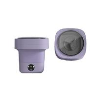 Portable Washing Machine Mini Foldable Washing Machine Blue Ray sterilization Automatic Washer with Spin Dryer For Washing Underwear (purple)