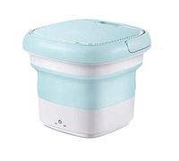 Portable Washing Machine, Mini Foldable Washing Machine with Handle, Ozone Sterilization, Ultrasonic Cleaning Machine, Small Automatic Folding Laundry Washer for Travel and Home Underwear (Green)