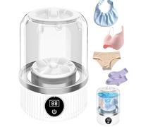 Portable Washing Machine, Mini Travel Underwear Washer Small Washing Machines Rechargeable Cordless Camping Washing Machine, Laundry Cup for Bra, Underwear, Socks