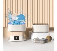 Portable Washing Machine,Mini Washer, 2-in-1 Smart Foldable Collapsible Washer, Small Washing Machine, for Baby Clothes, Underwear, Travel & Camping(Khaki,16L)