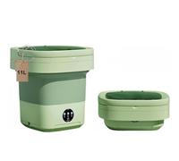 Portable Washing Machine, Mini Washer,2025 New 11L Upgraded Large Capacity Foldable Washer.Deep Cleaning of Underwear, Baby Clothes and Other Small Clothes (Green)