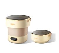 Portable Washing Machine Mini Washer Dryer, 3-Speed Timer for Underwear, Socks, and Small Clothing Items - Foldable Design