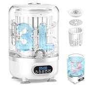 Portable Washing Machine, Mini Washer with Drain Hose & Spin Basket, Cordless 3000mAh, Compact Small Washing Machine of Underwear, Socks, Baby Clothes, Ideal for Apartment, RV, Travel（3L White）