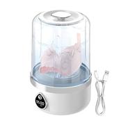 Portable Washing Machine, Travel Washing Machine with LED Display | Compact Deep Cleaning for Clothes - Ideal for Camping, Travel, Apartment, Home, Socks and